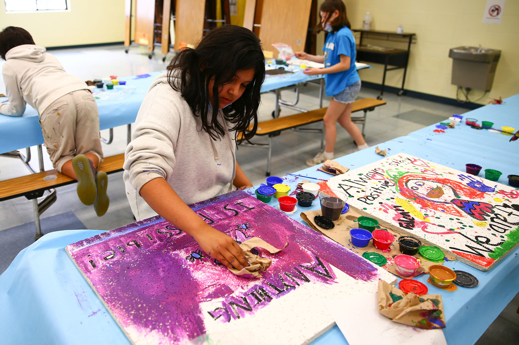 Fannin Elementary Ceiling Tile Painting